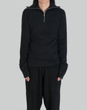 ZIP UP TURTLE NECK