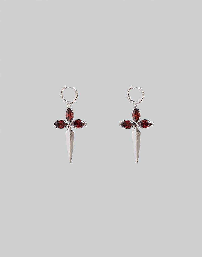 SANKUANZ - ZIRCON-EMBELLISHED DAGGER EARRINGS - 082plus