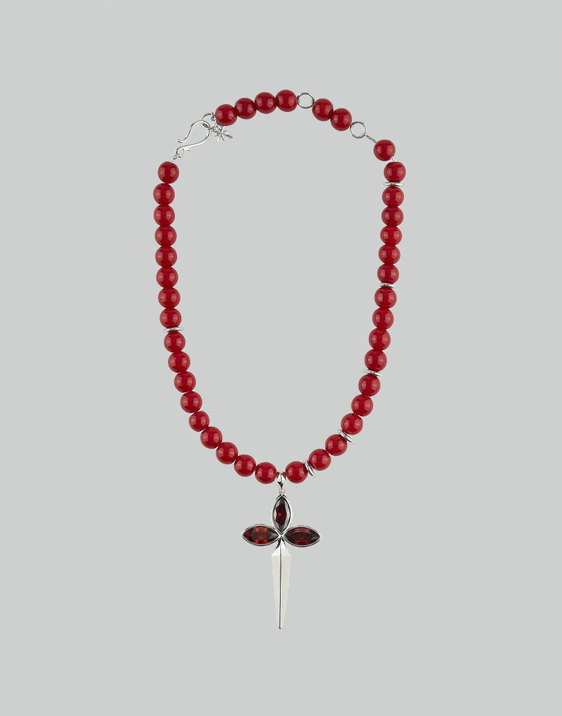 SANKUANZ - ZIRCON-EMBELLISHED DAGGER NECKLACE - 082plus