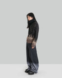 Zip Up Gradient Knit Cardigan - 082plus