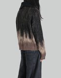 Zip Up Gradient Knit Cardigan - 082plus