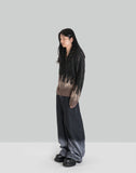 Zip Up Gradient Knit Cardigan - 082plus