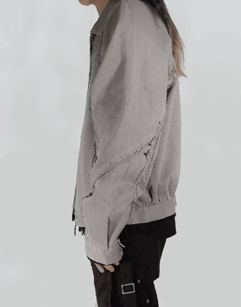 C2H4 - GARMENT DYE PANELLED STREAMLINE WORK JACKET - 082plus