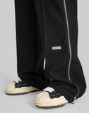 C2H4 "Hidden Luster" Zipper Tailored Trousers - 082plus