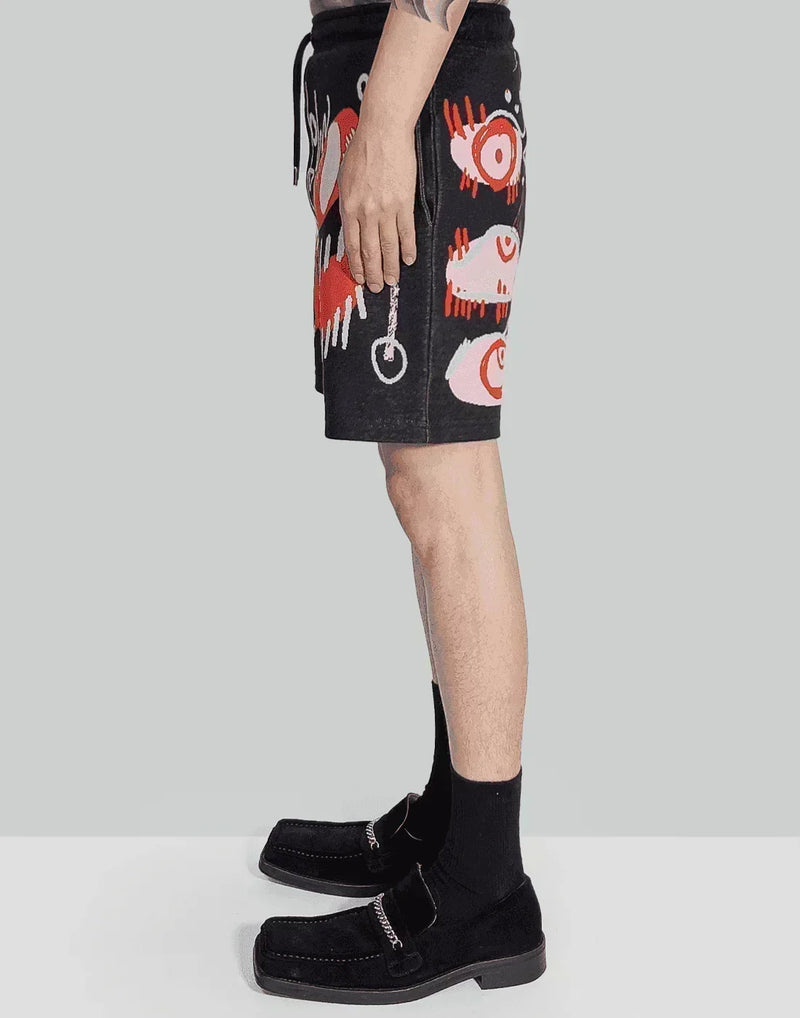 Charles Jeffrey LOVERBOY - JACQUARD SHORTS - 082plus