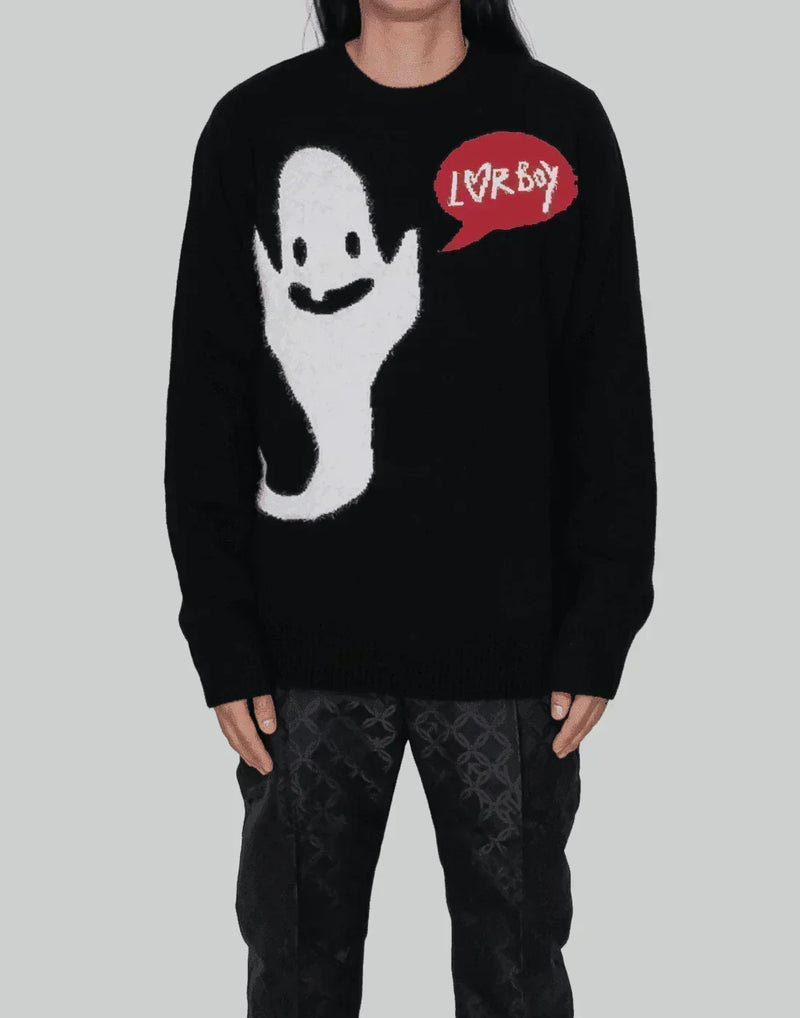 Charles Jeffrey LOVERBOY - LOVERBOY GHOST GRAPHIC JUMPER - 082plus