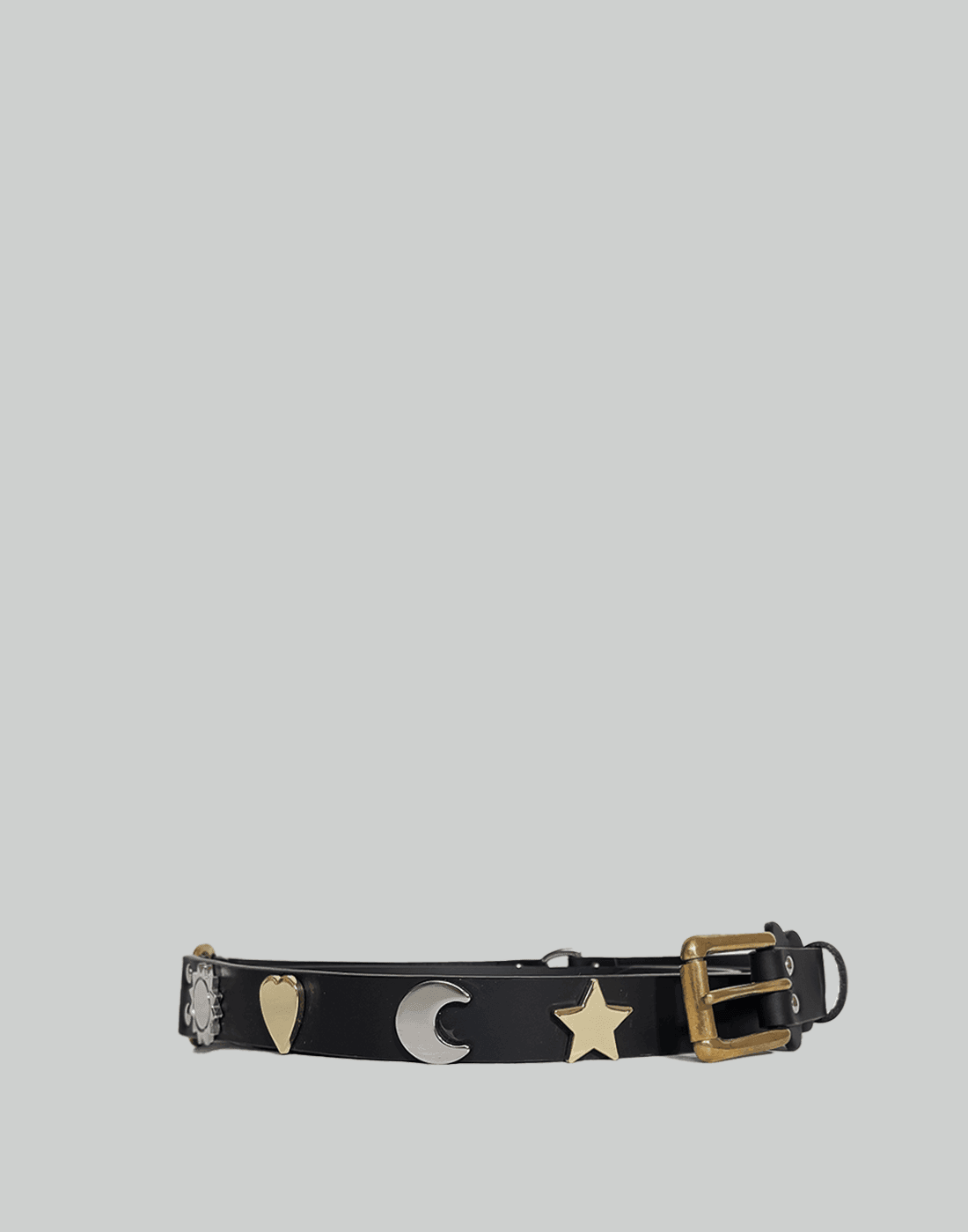 Charles Jeffrey LOVERBOY THIN STUDDED COLLAGE BELT 082plus 