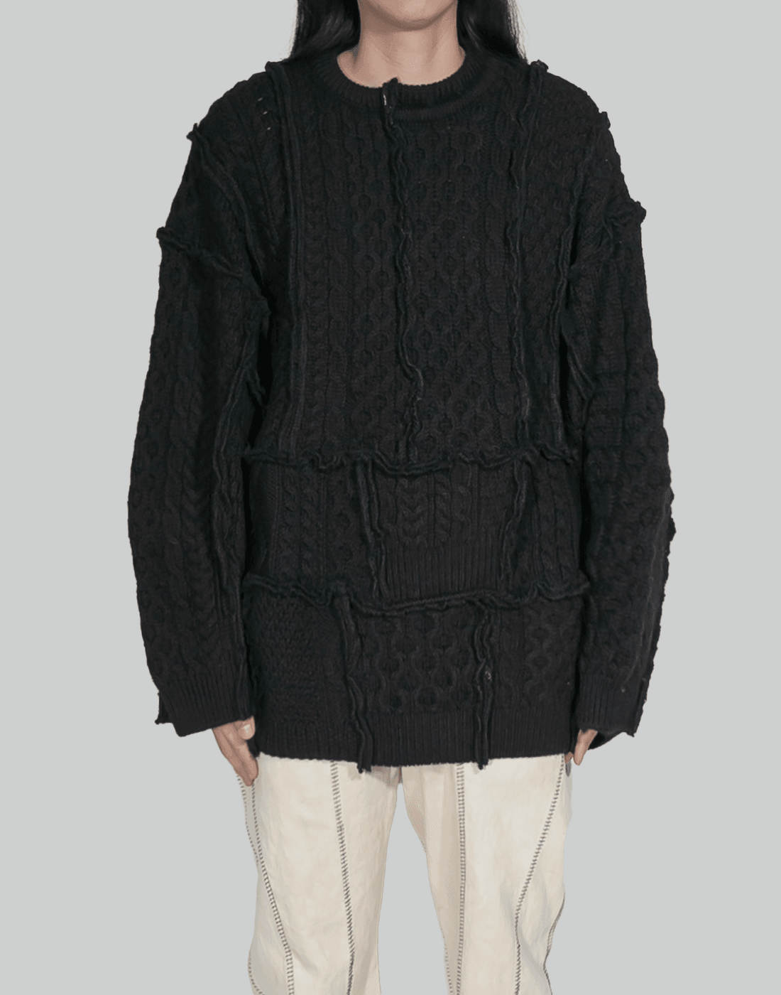 DISCOVERED Fisherman Patchwork Knit - 082plus