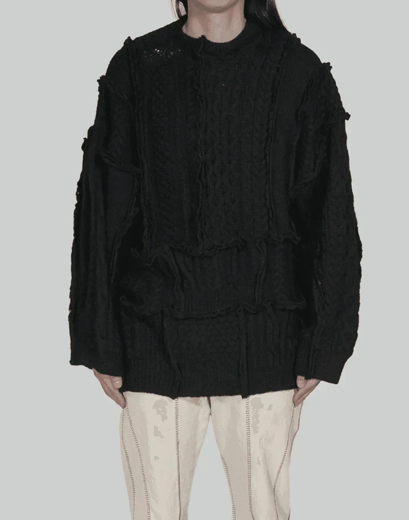 DISCOVERED - Fisherman Patchwork Knit - 082plus