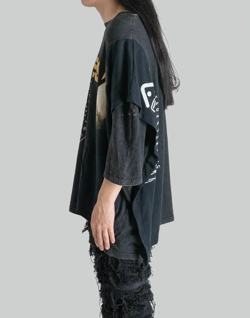 DISCOVERED - Layered Band Tee - 082plus