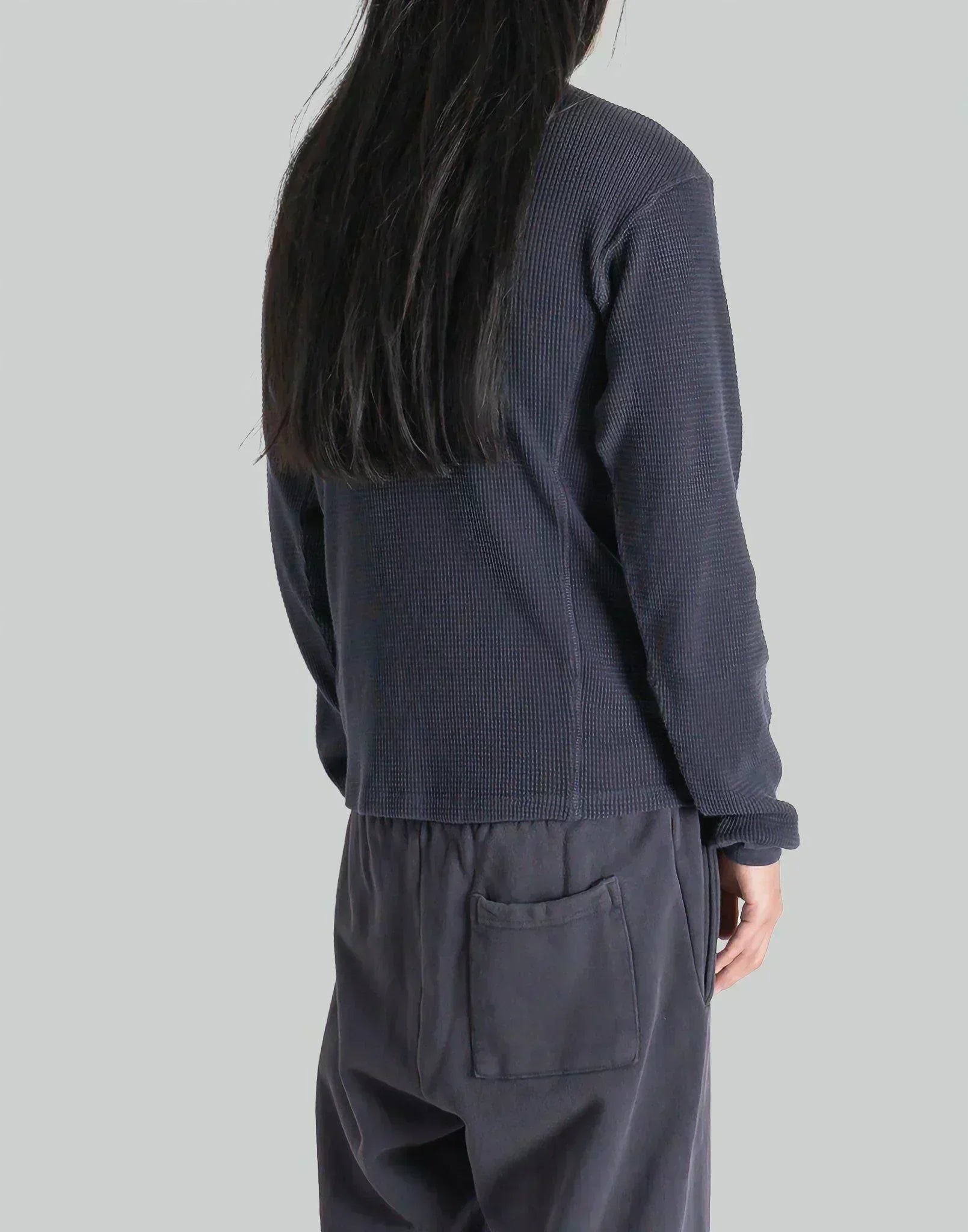 トップス entire studios Thermal Long Sleeve Skoot Entire Studios: Black Thermal Long Sleeve T-Shirt | SSENSE