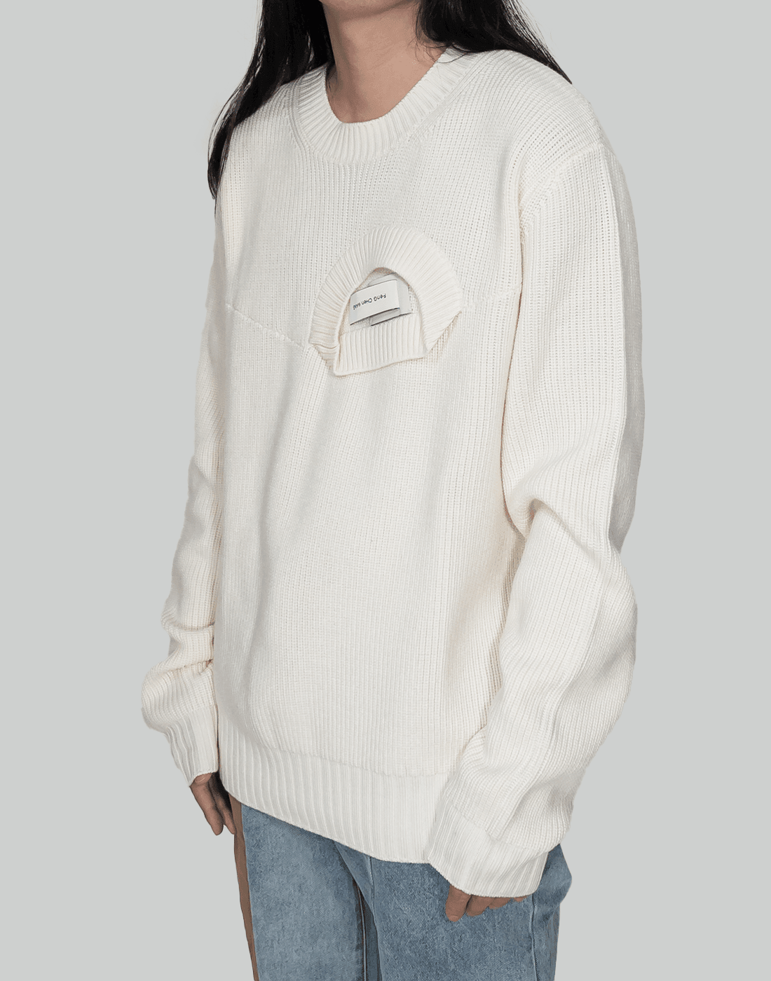 feng chen wang 22aw 2IN1 SWEATER - ニット/セーター