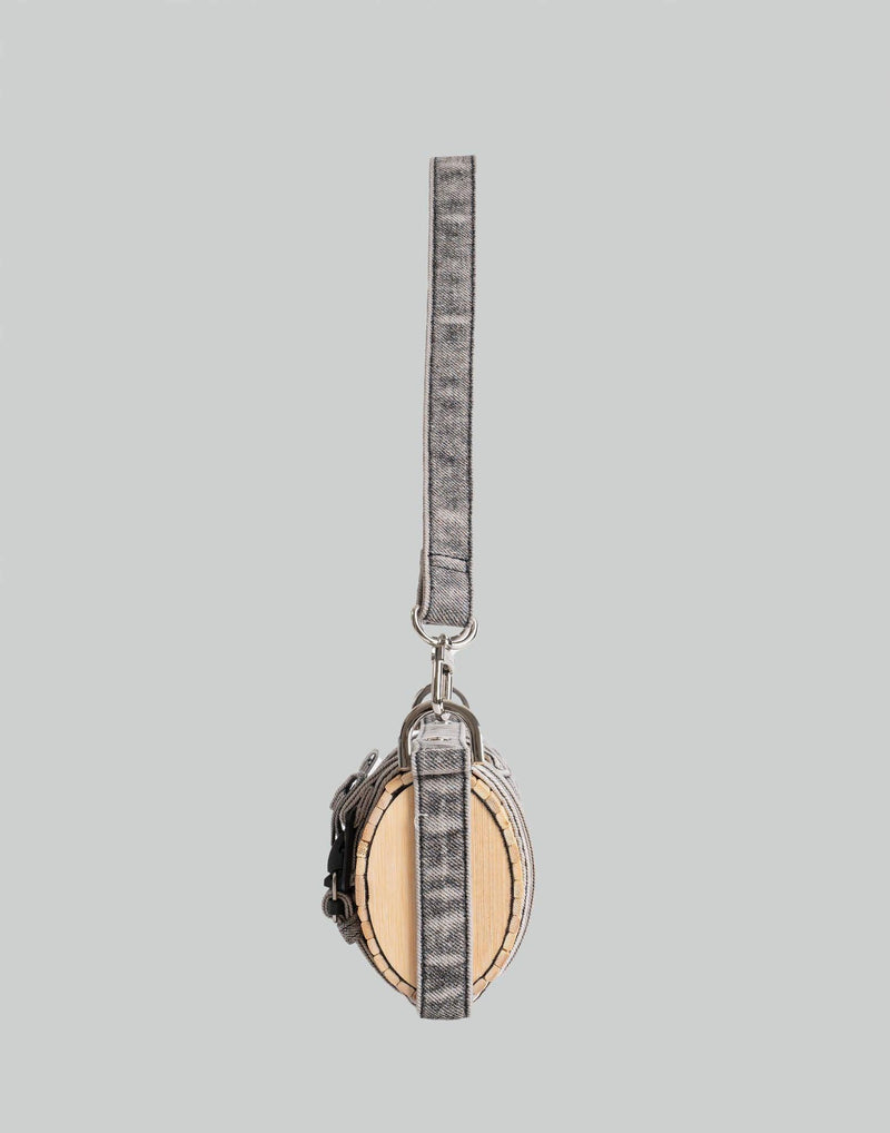 FENG CHEN WANG - BAMBOO BAG WITH WASH DENIM STRAPS - 082plus