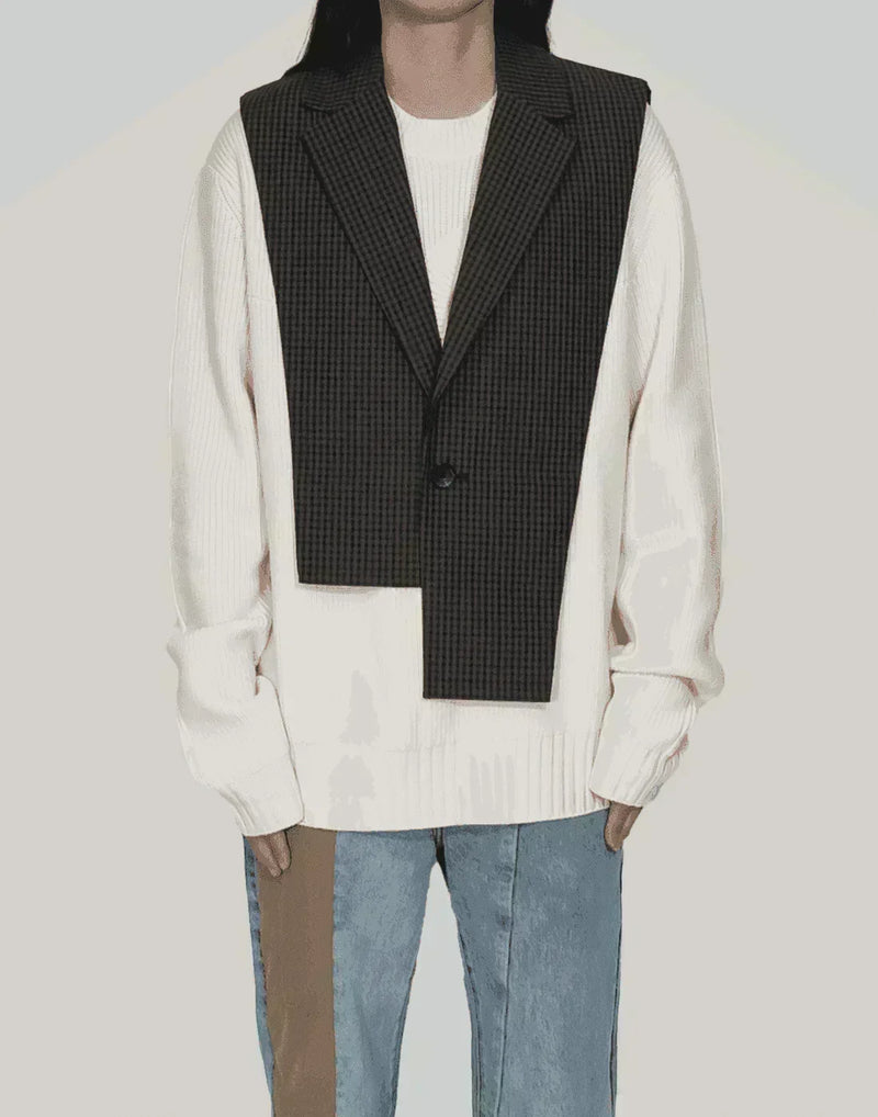 FENG CHEN WANG - BLAZER COLLAR VEST - 082plus