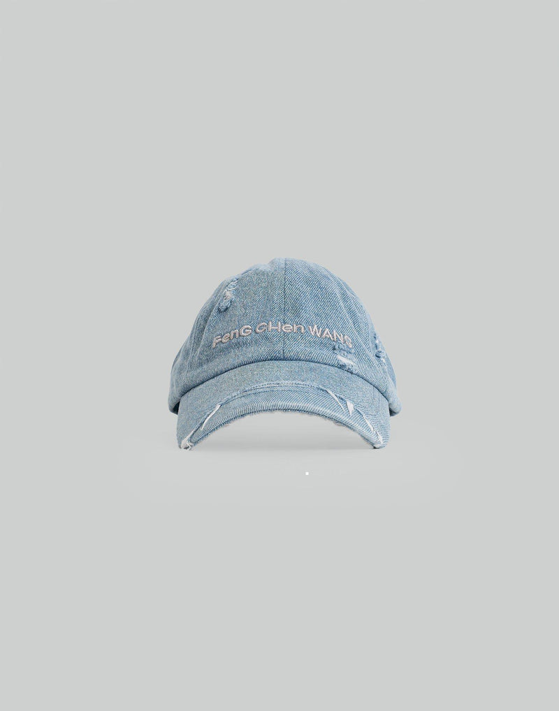 FENG CHEN WANG - BLUE DENIM SANDING FINISHING CAP - 082plus