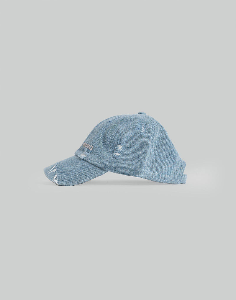 FENG CHEN WANG - BLUE DENIM SANDING FINISHING CAP - 082plus