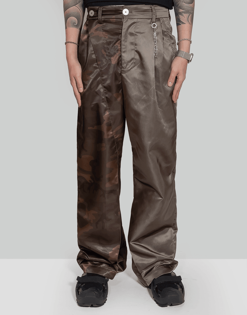 FENG CHEN WANG CAMOUFLAGE PANELLED TROUSERS – 082plus
