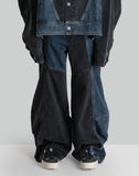 DENIM PATCHED TROUSER
