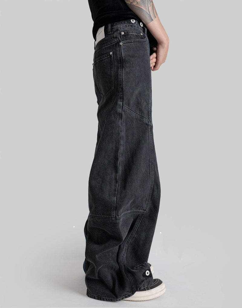 FENG CHEN WANG - DENIM PATCHED TROUSER - 082plus