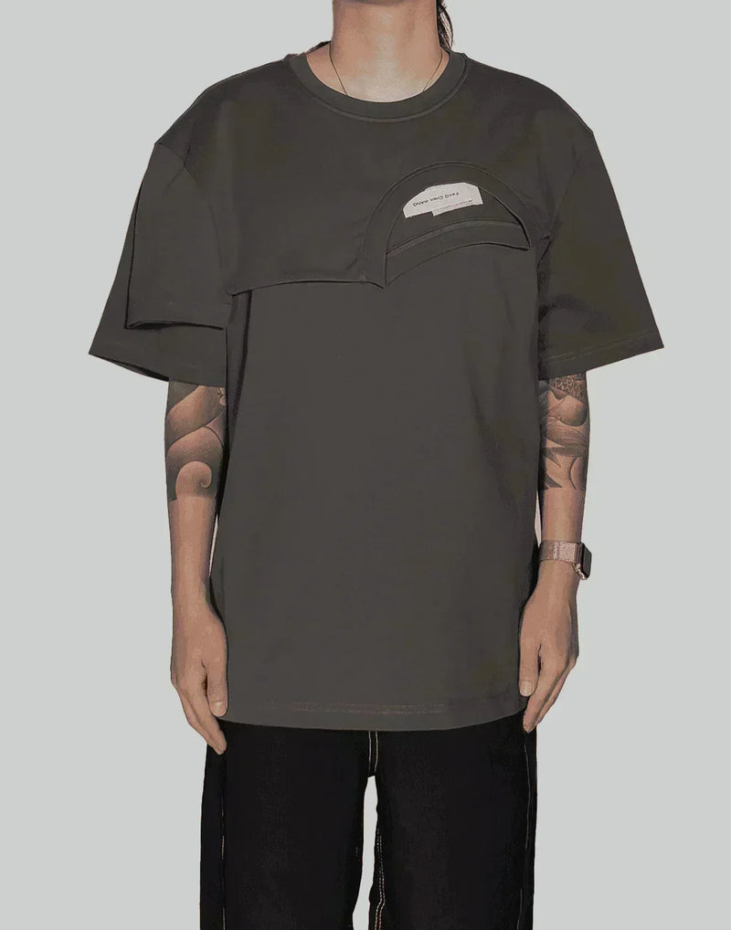 FENG CHEN WANG - DOUBLE COLLAR T-SHIRT - 082plus