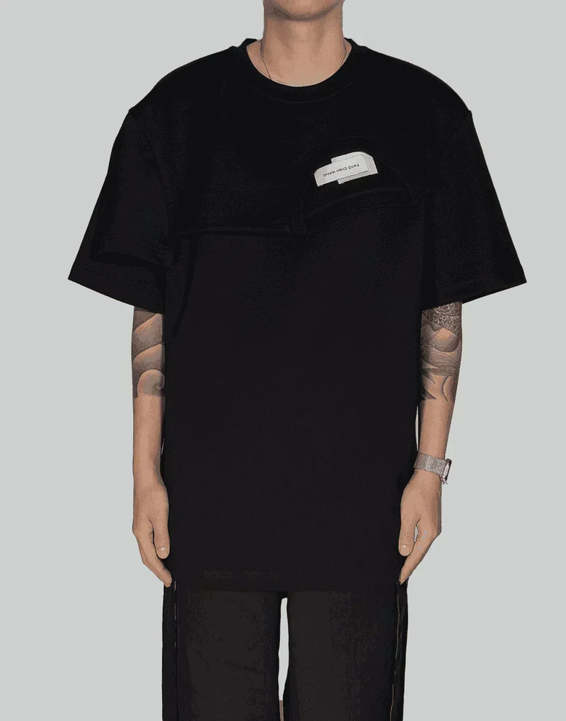 FENG CHEN WANG - DOUBLE COLLAR T-SHIRT - 082plus