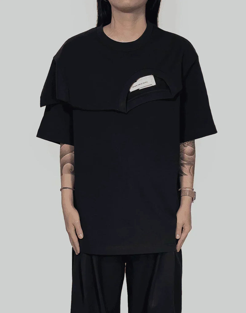 FENG CHEN WANG - DOUBLE COLLAR T-SHIRT - 082plus