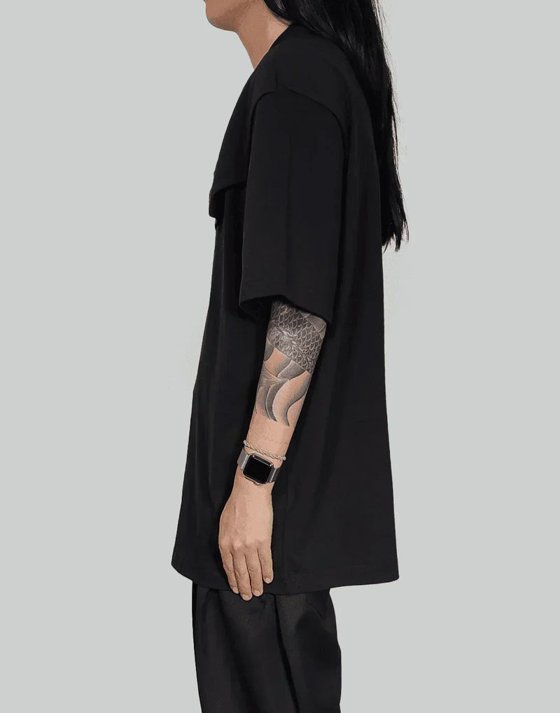 FENG CHEN WANG - DOUBLE COLLAR T-SHIRT - 082plus