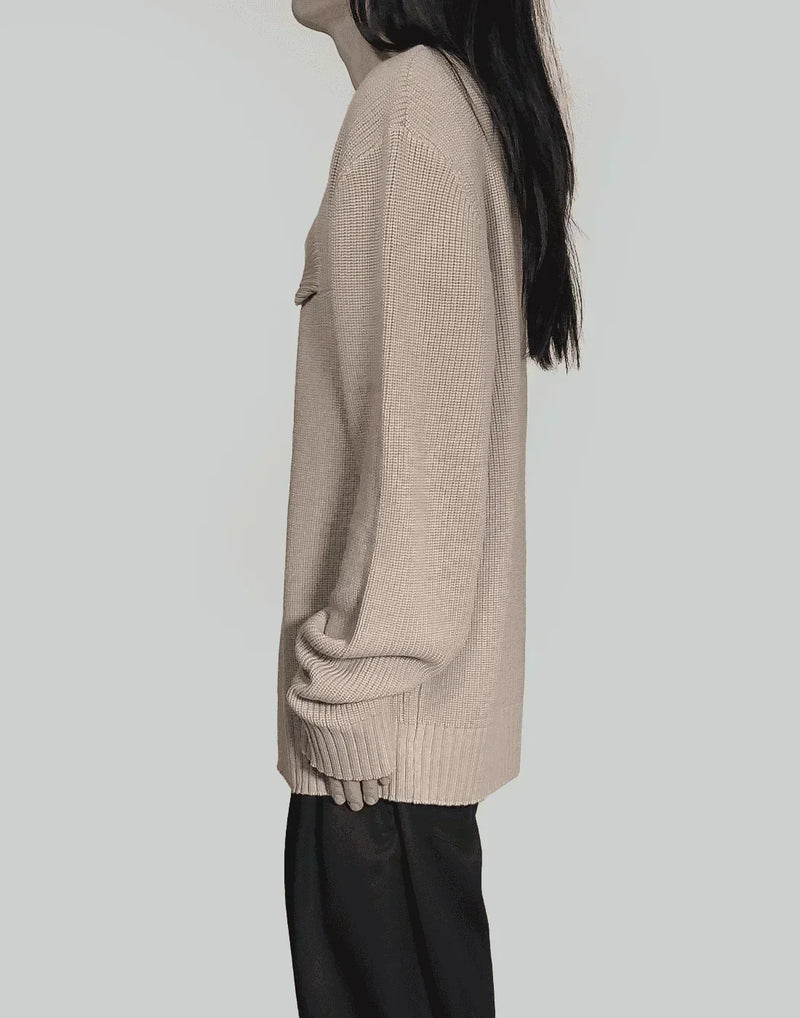 FENG CHEN WANG - DOUBLE CREW NECK KNIT - 082plus