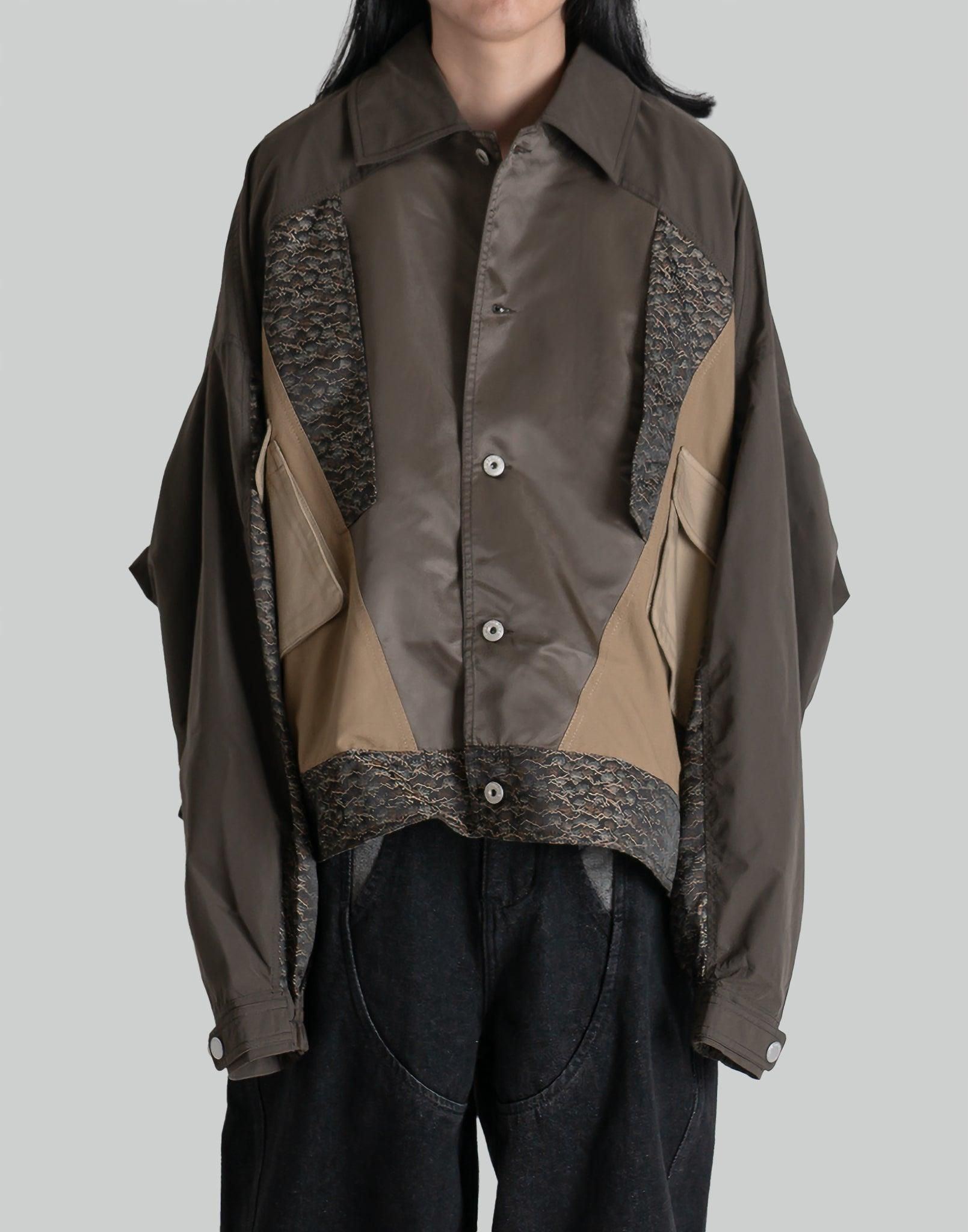 Feng Chen Wang QULITED PANEL COAT