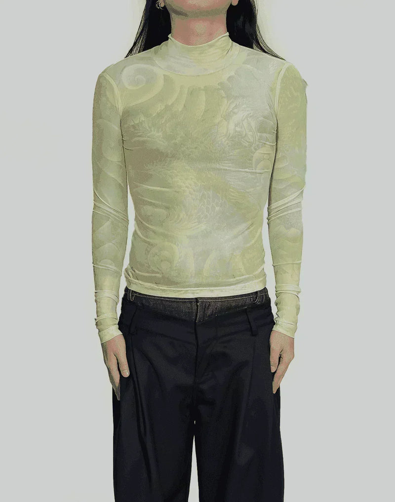 FENG CHEN WANG - DREAM PRINT ROLL NECK - 082plus