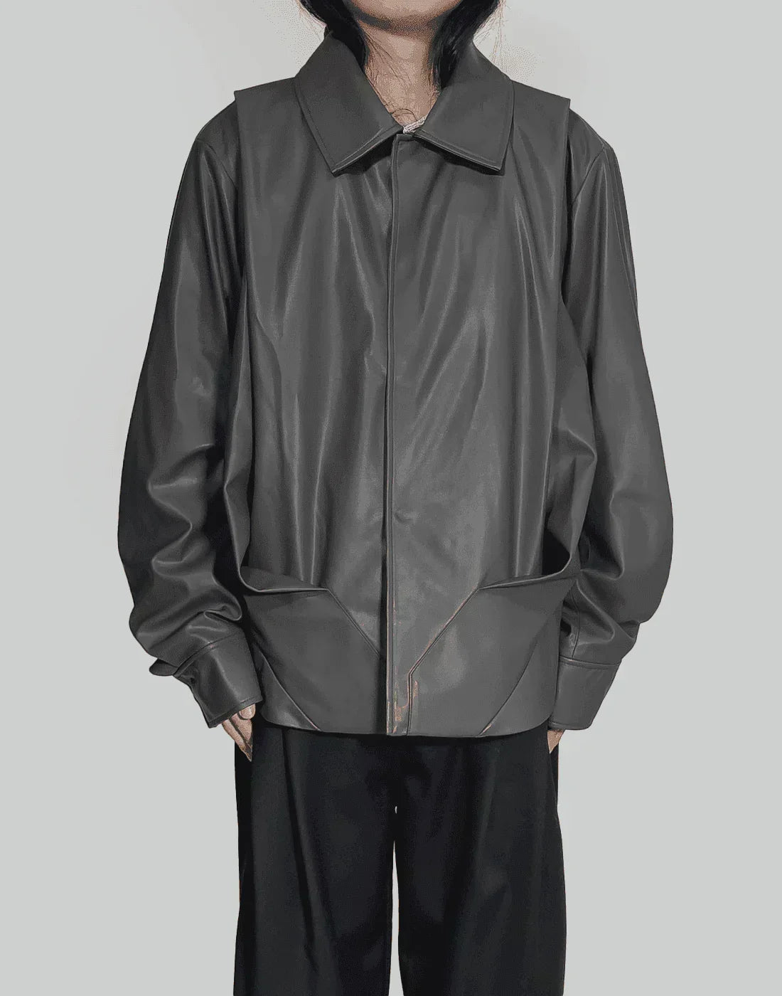 FENG CHEN WANG FAUX LEATHER JACKET – 082plus
