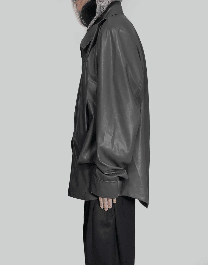 FENG CHEN WANG - FAUX LEATHER JACKET - 082plus