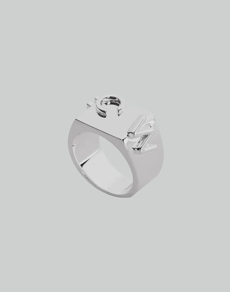 美品 feng chen wang logo ring メンズ レディース FENG CHEN WANG ”FCW“ LOGO RING – 082plus