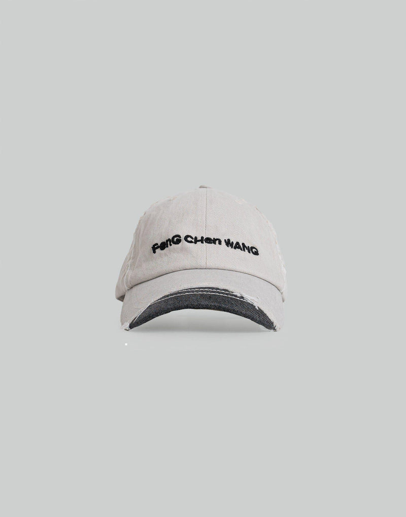 FENG CHEN WANG - GREY DENIM SANDING FINISHING CAP - 082plus