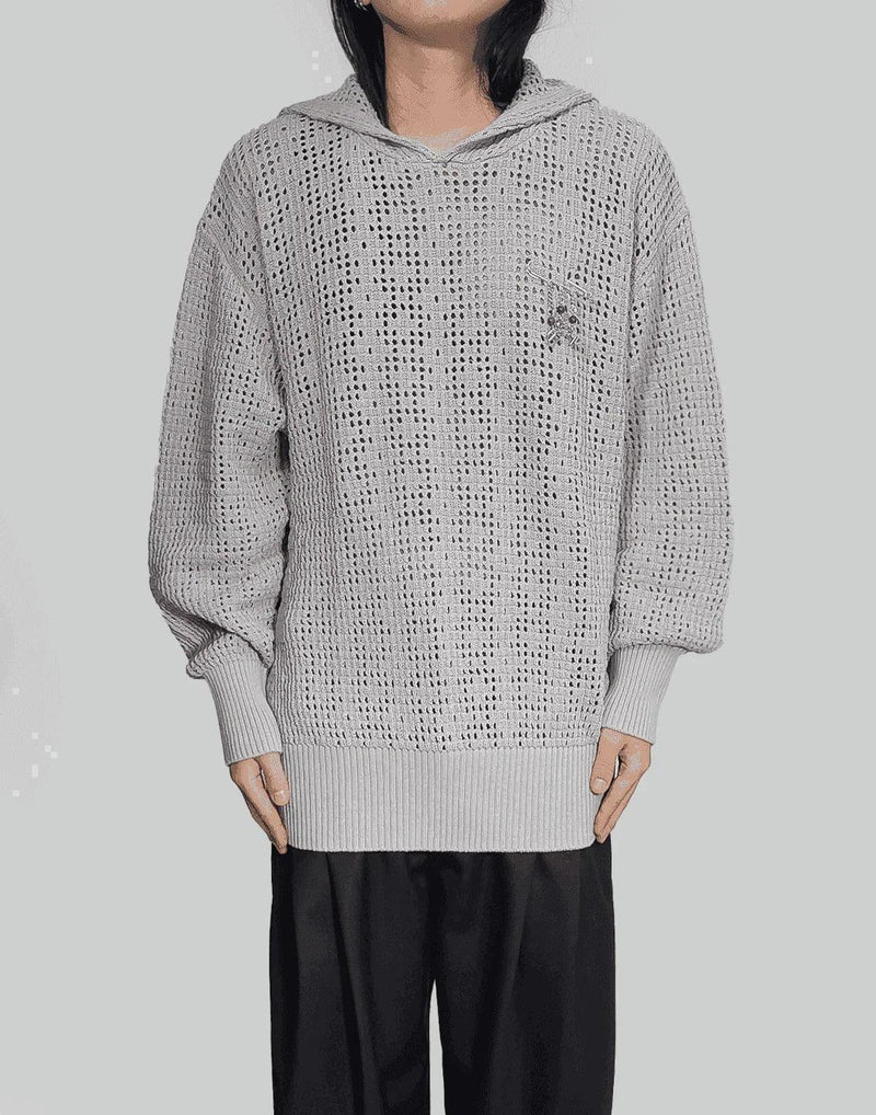 FENG CHEN WANG - HOODIED KNIT - 082plus