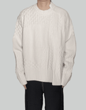 FENG CHEN WANG INTARSIA PULLOVER SWEATER - 082plus
