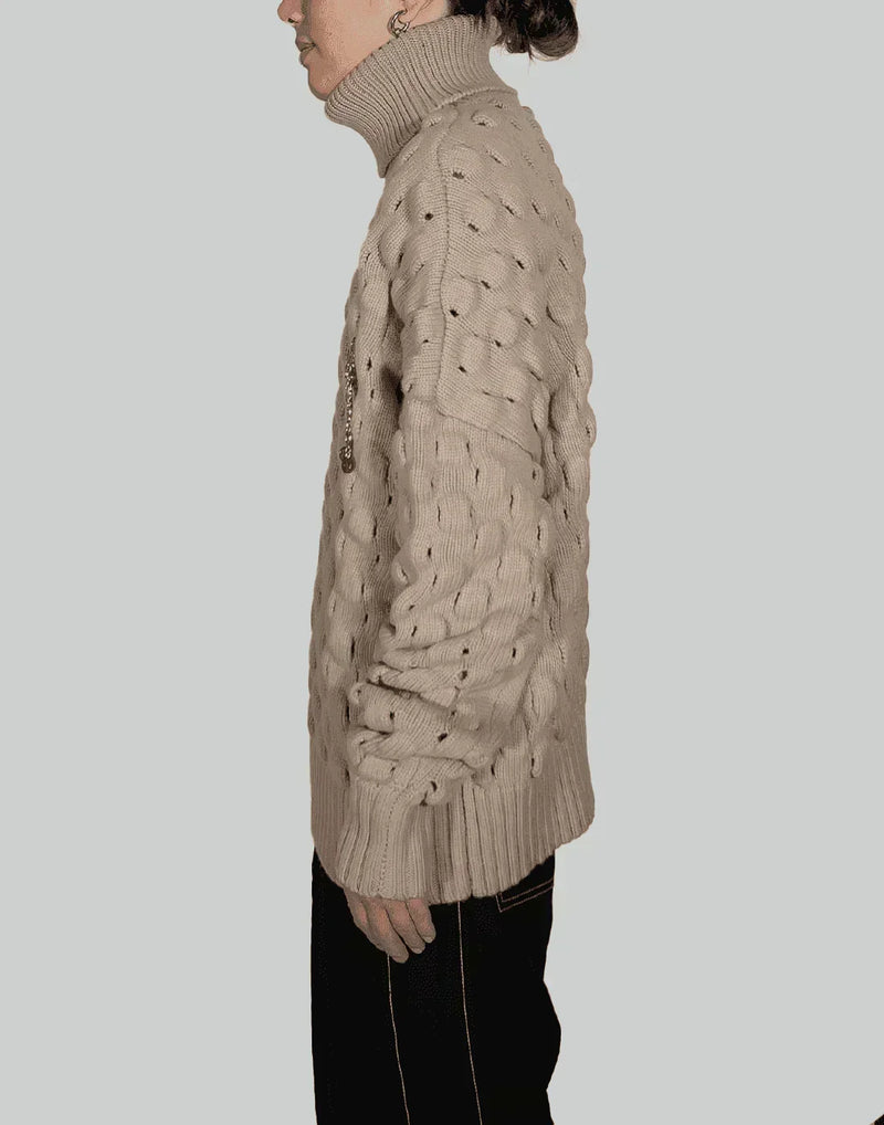 FENG CHEN WANG - INTARSIA SWEATER - 082plus