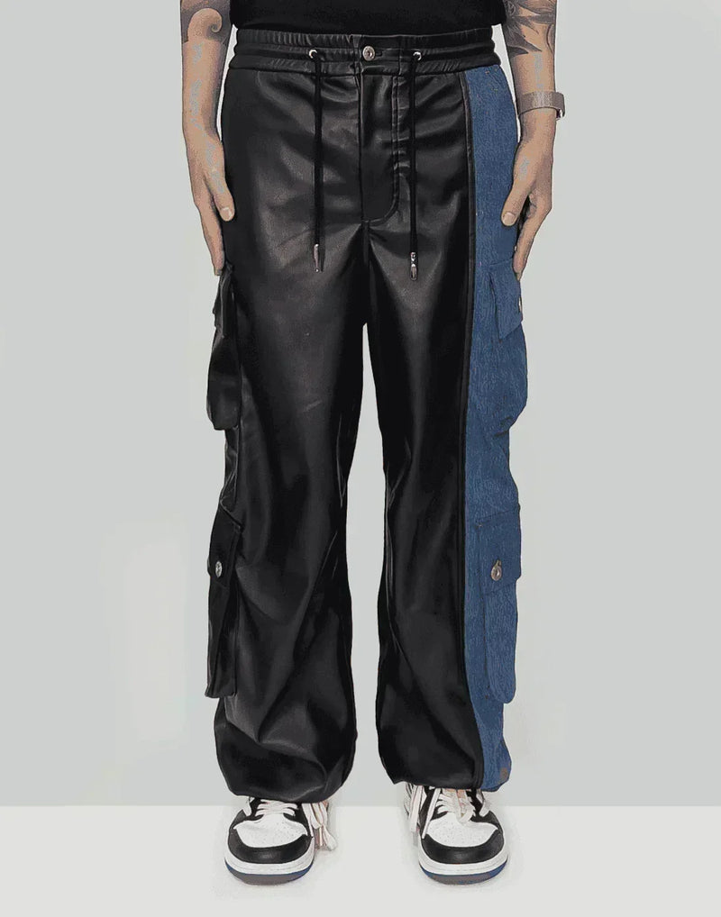 FENG CHEN WANG - PANELLED CARGO PANTS - 082plus