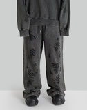 FENG CHEN WANG PANELLED STRAIGHT SWEATPANTS - 082plus