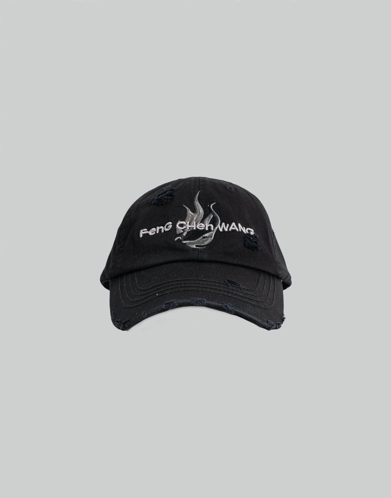 FENG CHEN WANG - PHOENIX EMBROIDERED CANVAS CAP - 082plus