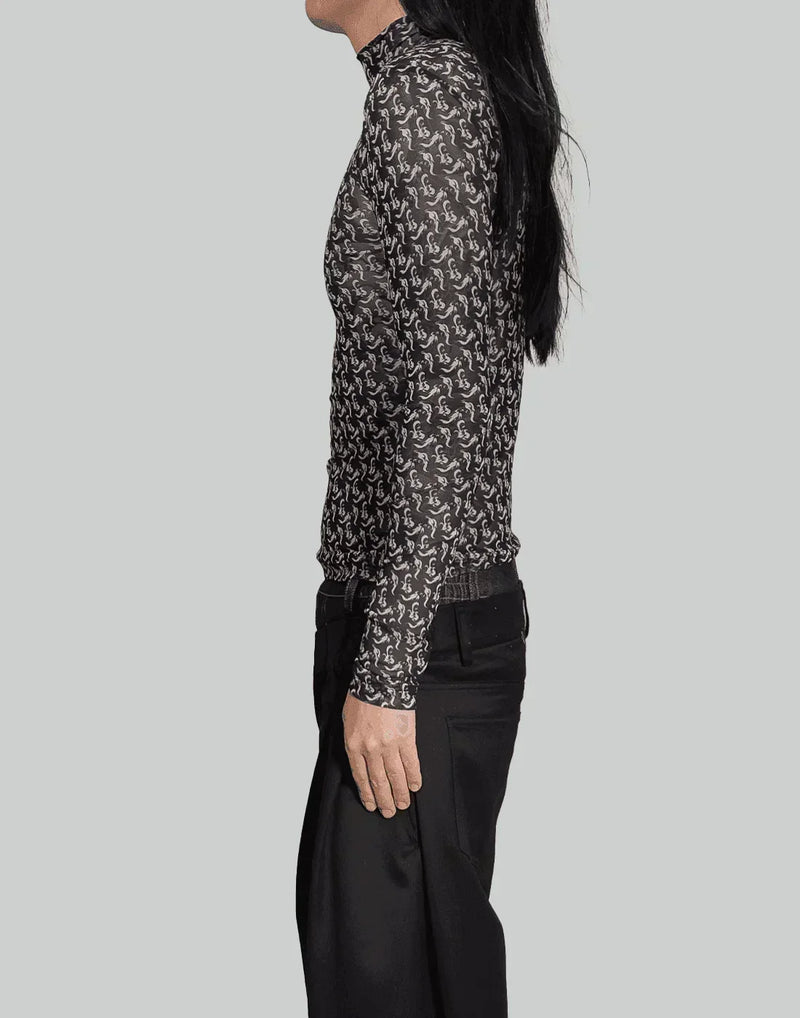 FENG CHEN WANG - PHOENIX PRINT ROLL NECK - 082plus
