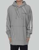 FENG CHEN WANG PLEATED AND PRINTED HOODIE - 082plus