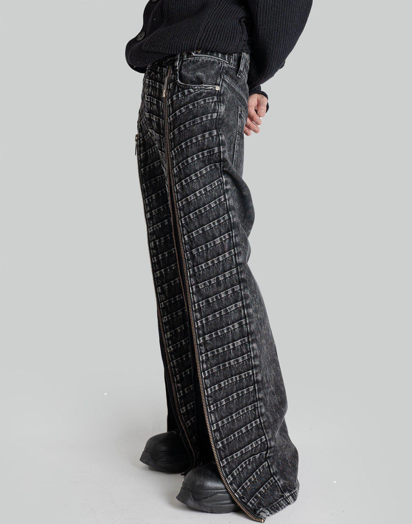 FENG CHEN WANG PLEATED DENIM TROUSER – 082plus