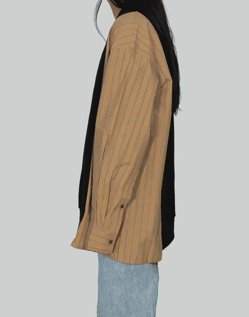 FENG CHEN WANG - SHIRT PANELLED SWEATSHIRT - 082plus