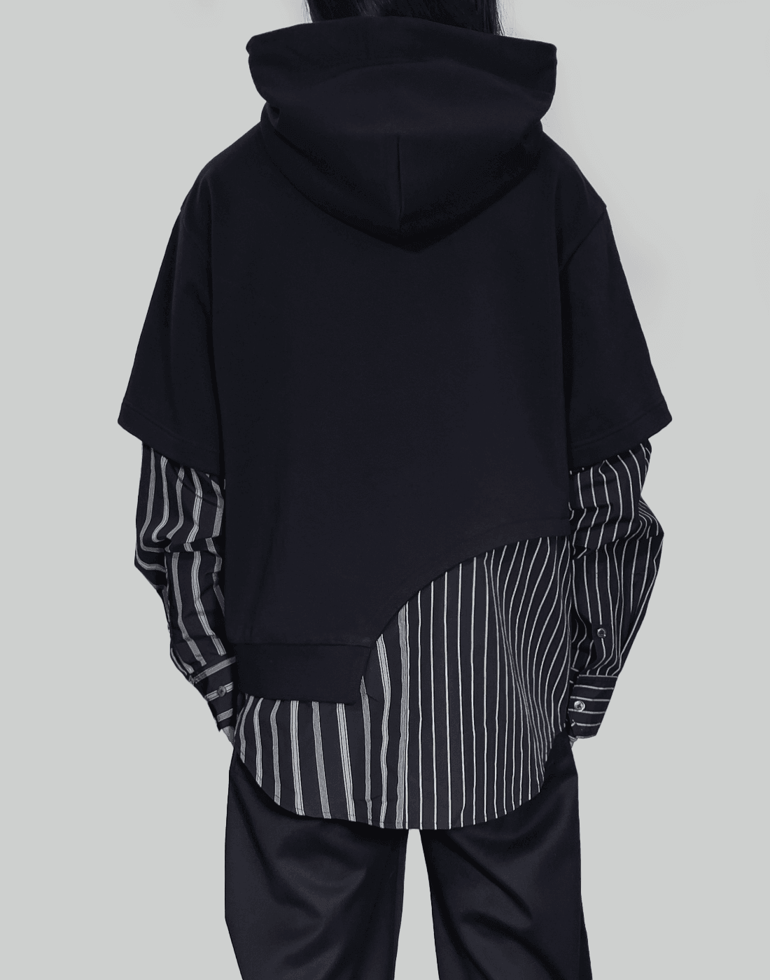 FENG CHEN WANG SHIRTING PANELLED HOODIE – 082plus