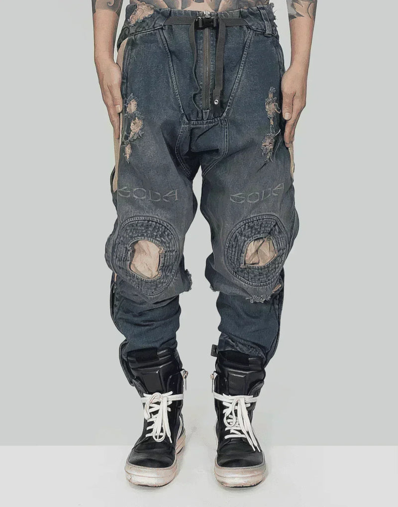 HAMCUS - EX-SODA / MPG GEO PANEL JEANS - 082plus