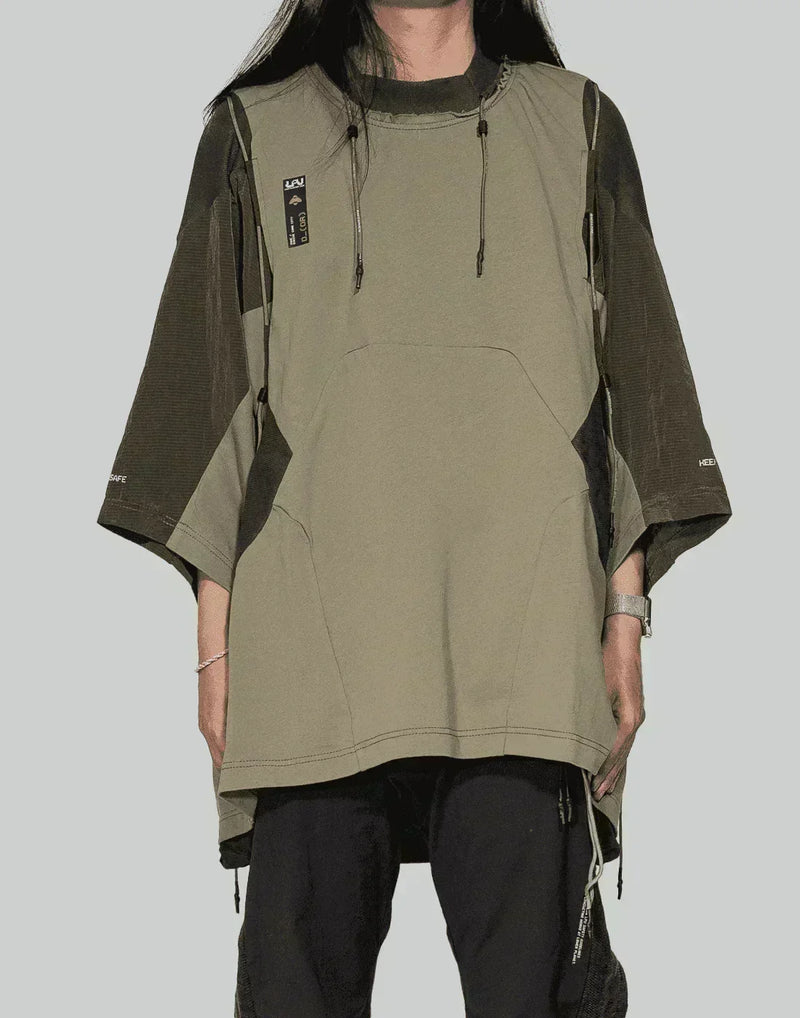 HAMCUS - MESH GP DRAWSTRING PULLOVER - 082plus