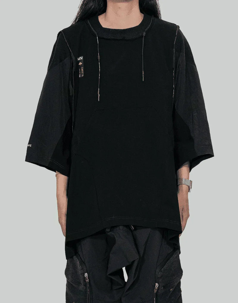 HAMCUS - MESH GP DRAWSTRING PULLOVER - 082plus