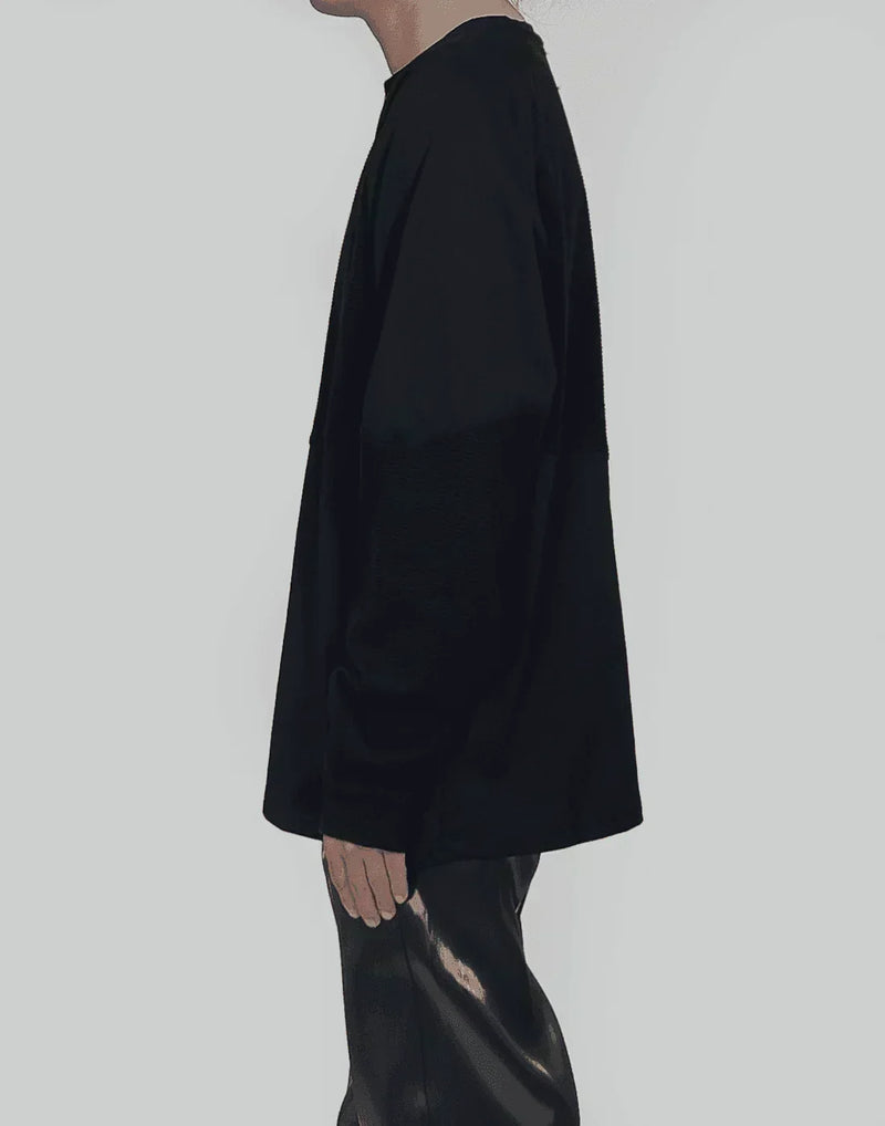 HELIOT EMIL - CONTRAST FABRIC L/S SHIRT - 082plus