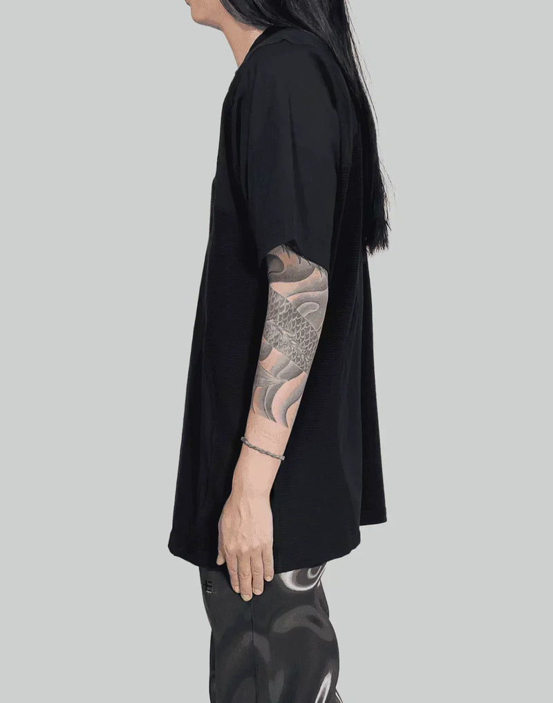 HELIOT EMIL - CONTRAST FABRIC T-SHIRT - 082plus